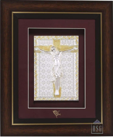 Pure Silver God Photo Frame of Jesus Christ by Isvara