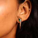 Emerald Edge Earrings