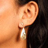 Golden Wave Drop Earrings