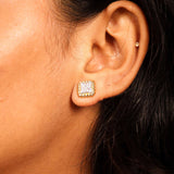 Radiant Square Studs