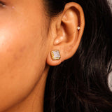 Radiant Square Studs