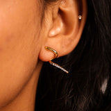 Glimmer Arc Earrings