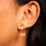 Linear Grace Drop Earrings