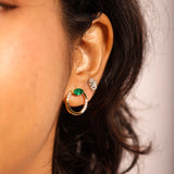 Emerald Arc Studs