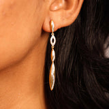 Elongated Grace Drop Earrings