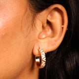 Diagonal Dazzle Hoops