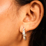 Diagonal Dazzle Hoops