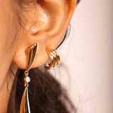 Tiered Curve Earrings