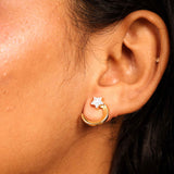 Starlit Crescent Earrings