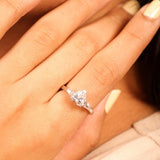 Heart &  Baguette Bliss Ring