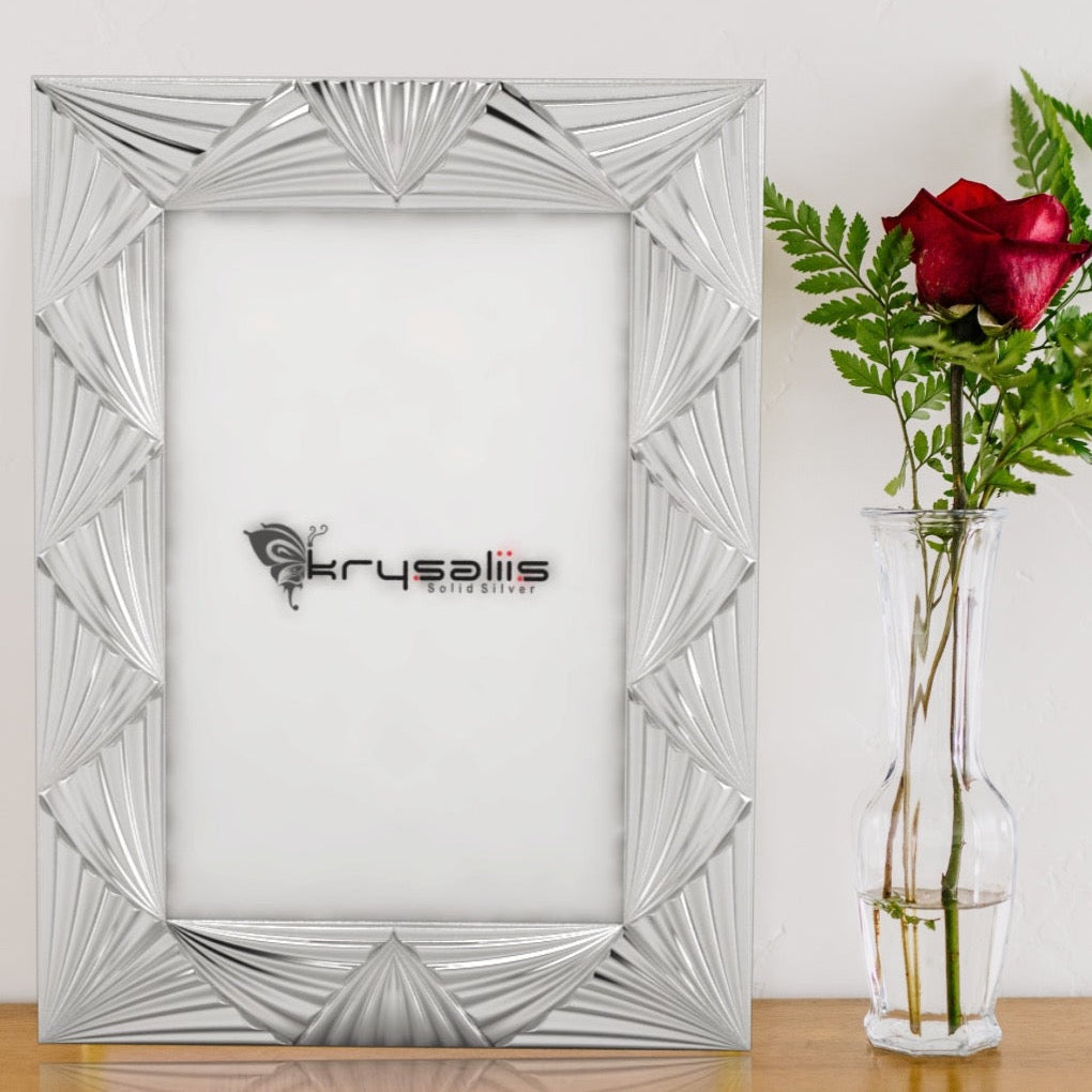 Pure Silver Palm Photo Frame By Krysaliis Frames