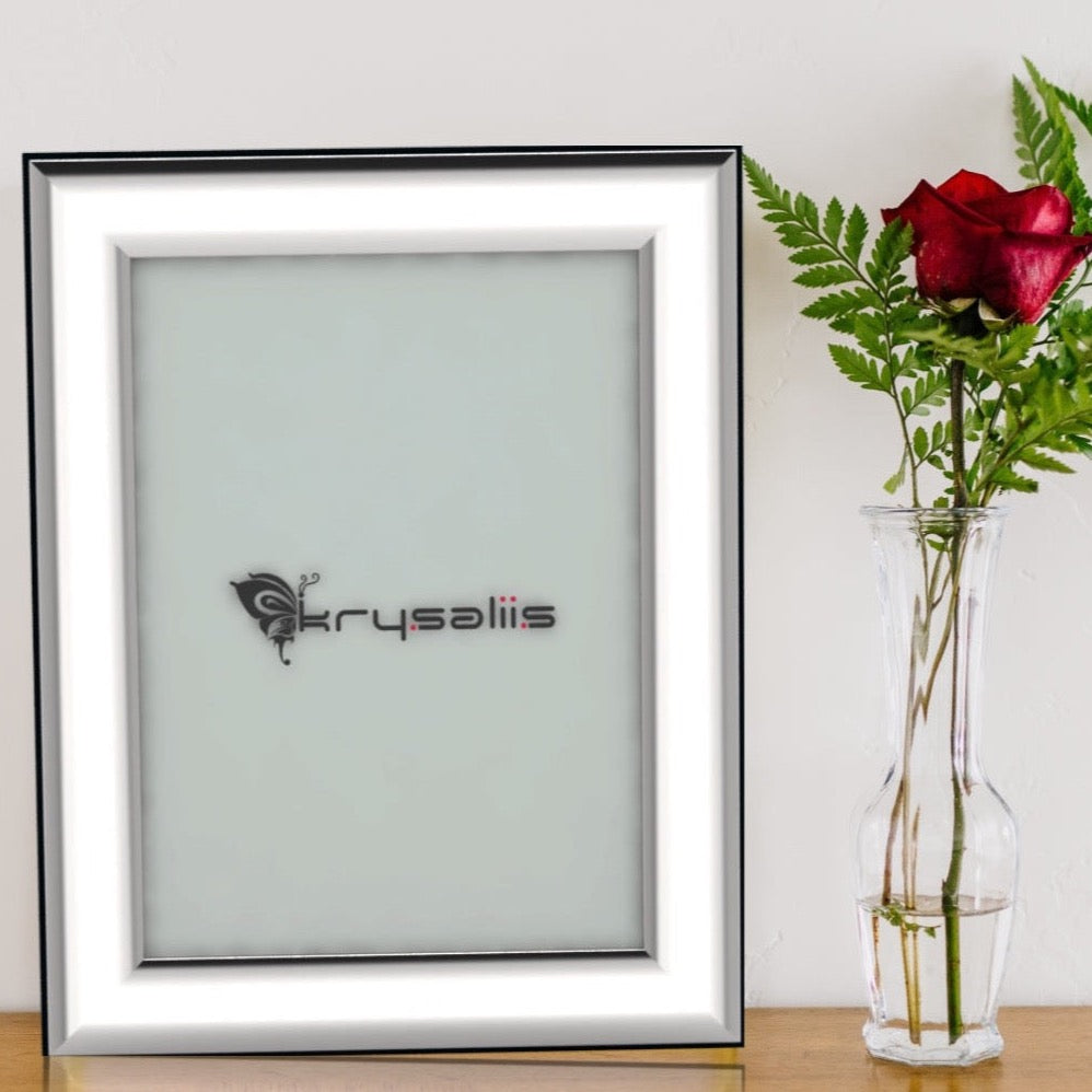 Pure Silver Classic Rectangle Curved Photo Frame Frames