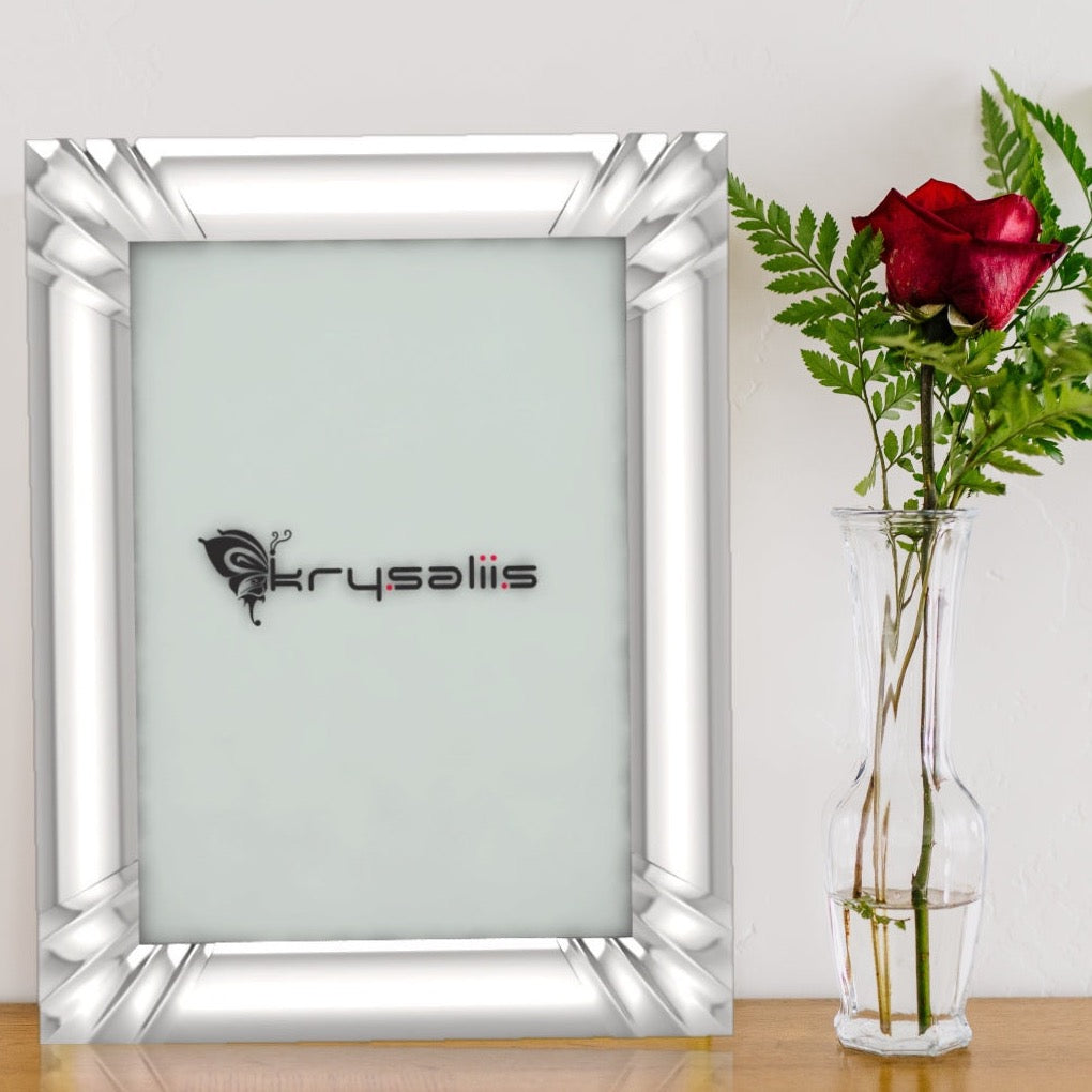 Pure Silver Pleated Photo Frame By Krysaliis Frames