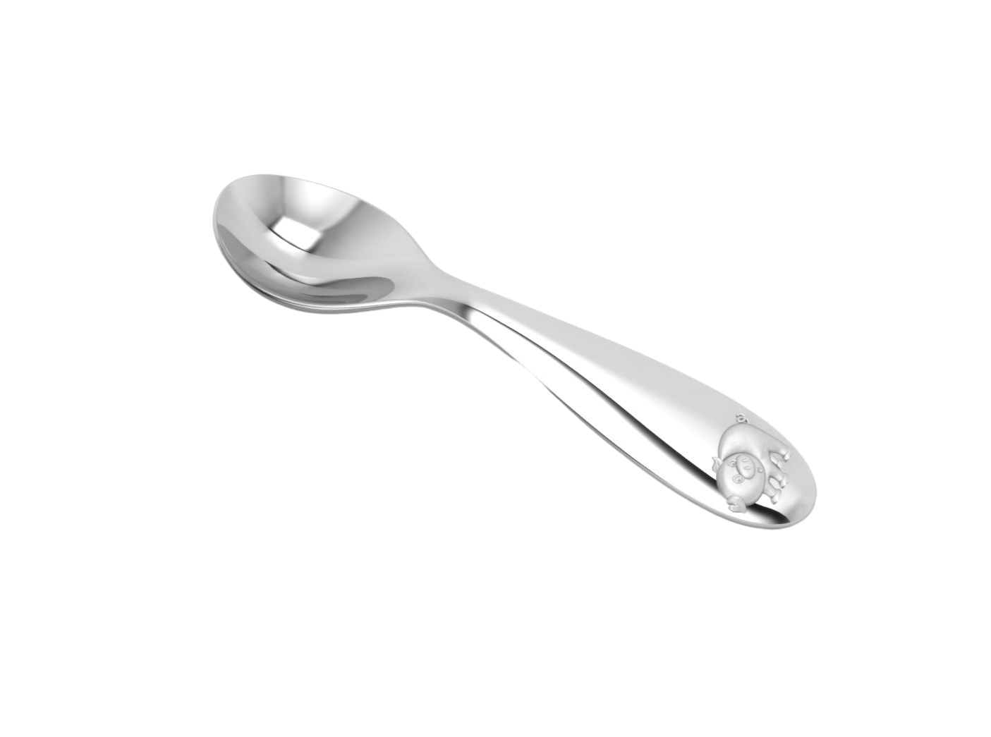 Silver Plated Gift Set For Baby - Hamper With Piggy Bowl Cup And Spoon Hampers