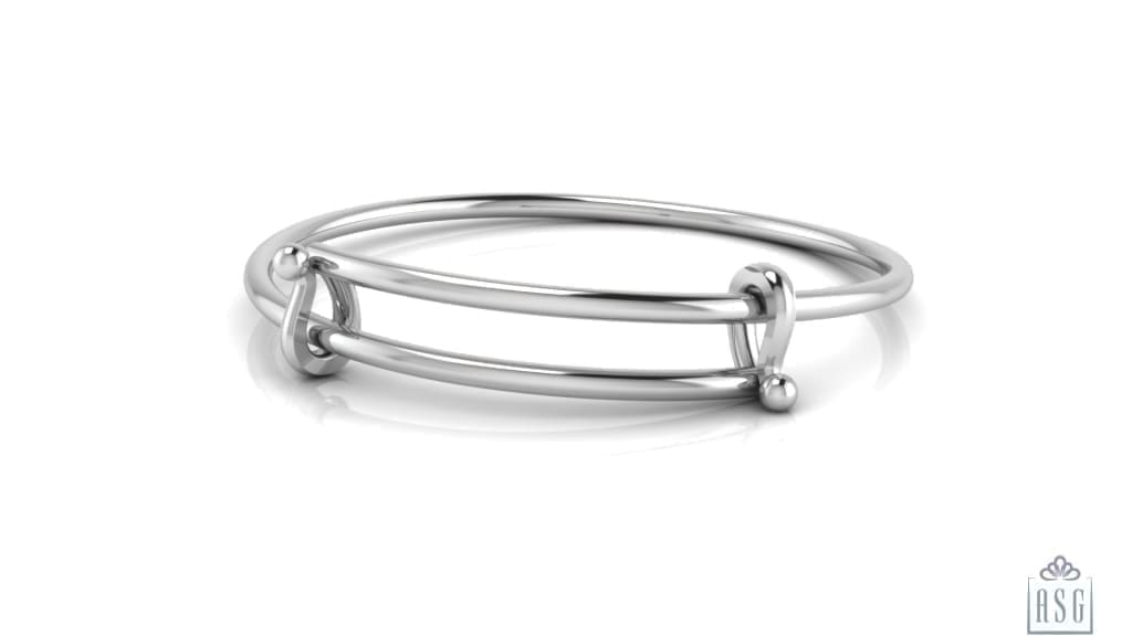 Pipe Extendable Sterling Silver Baby Bracelet