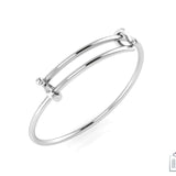 Pipe Extendable Sterling Silver Baby Bracelet