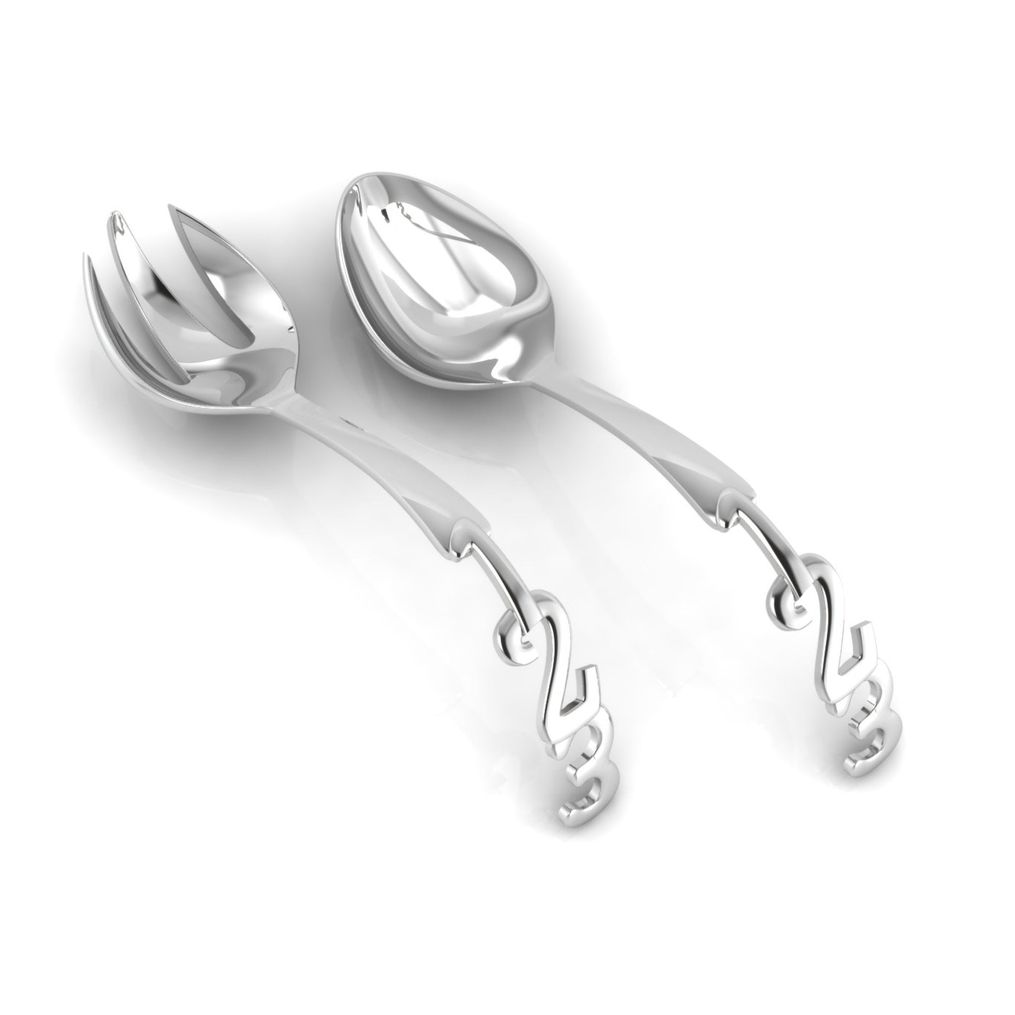 123 Spoon & Fork Set-Engraveable