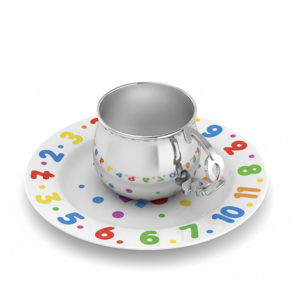 Bulge Cup with 123 Handle-Engraveable