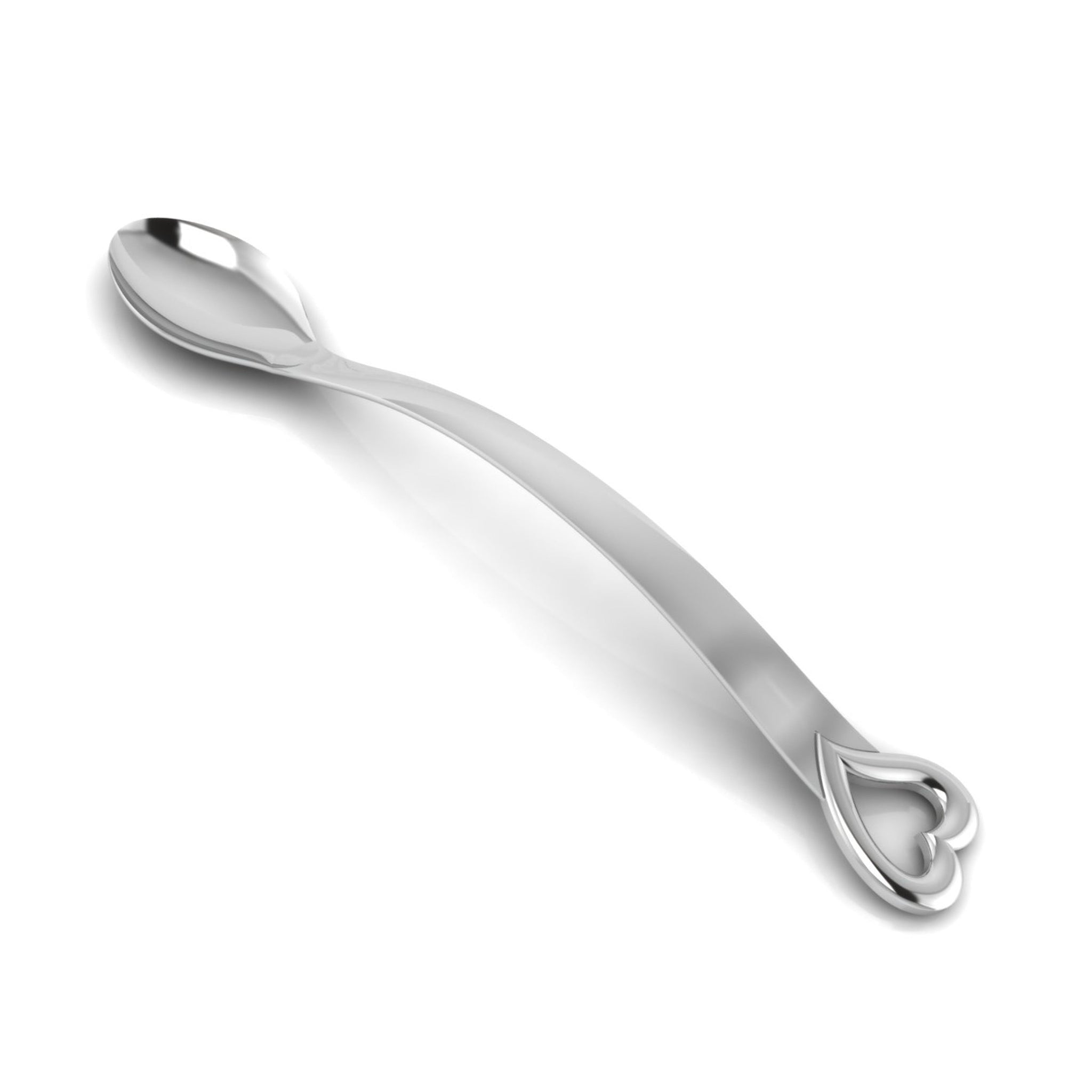 Heart Curved Feeding Spoon-Engraveable