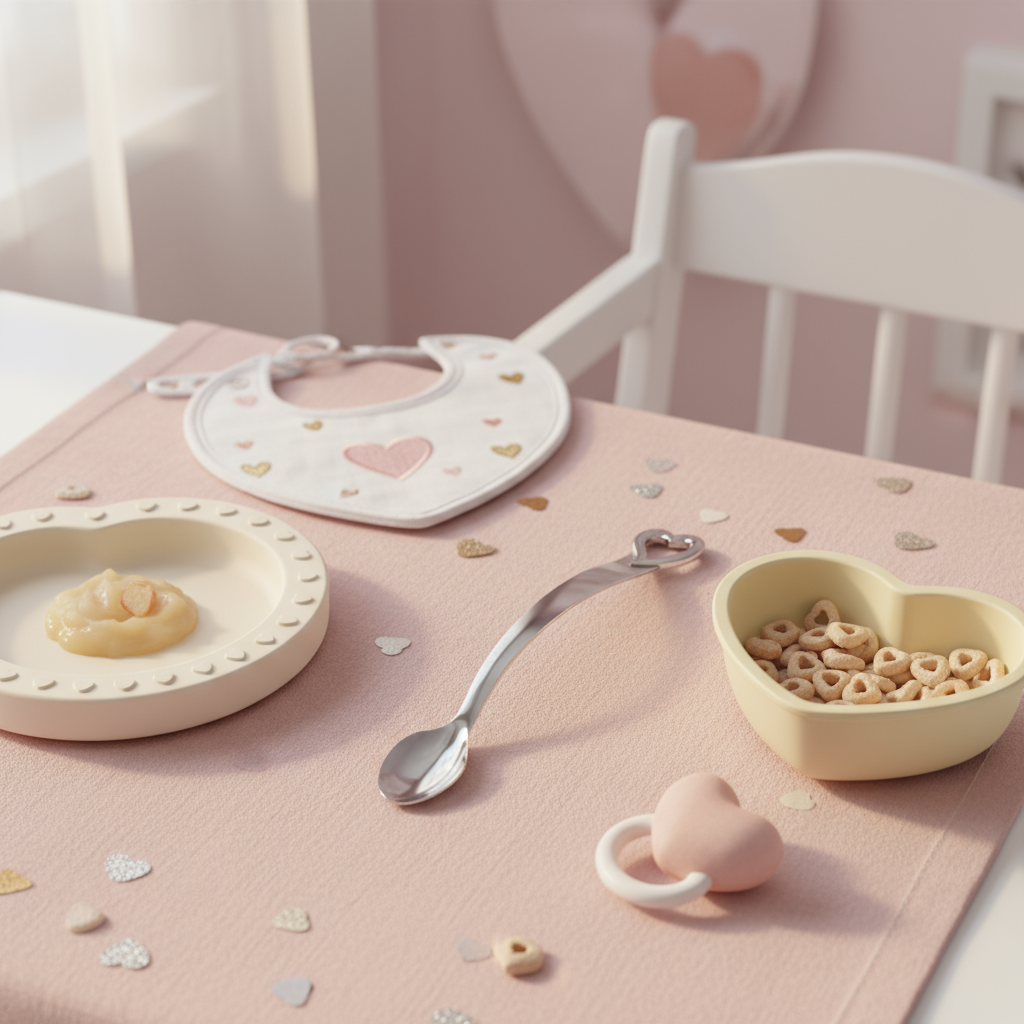 Heart Curved Feeding Spoon-Engraveable