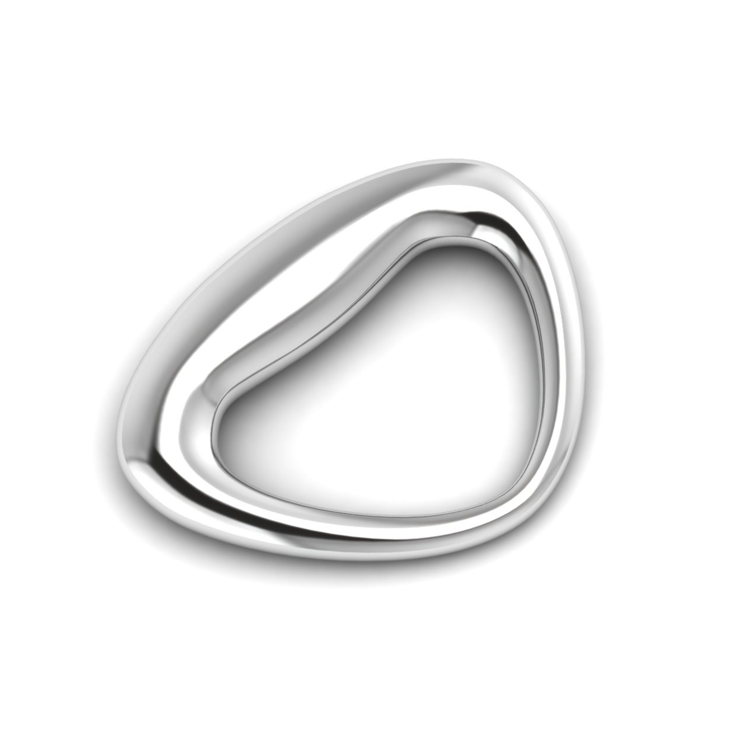 Triangular Ring Rattle-Engraveable