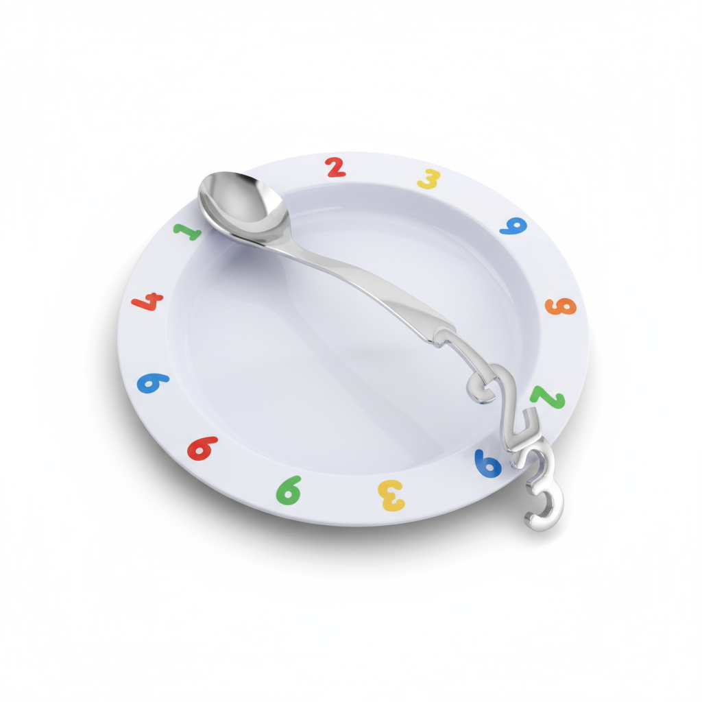 123 Curved Handle Feeding Spoon-Engraveable