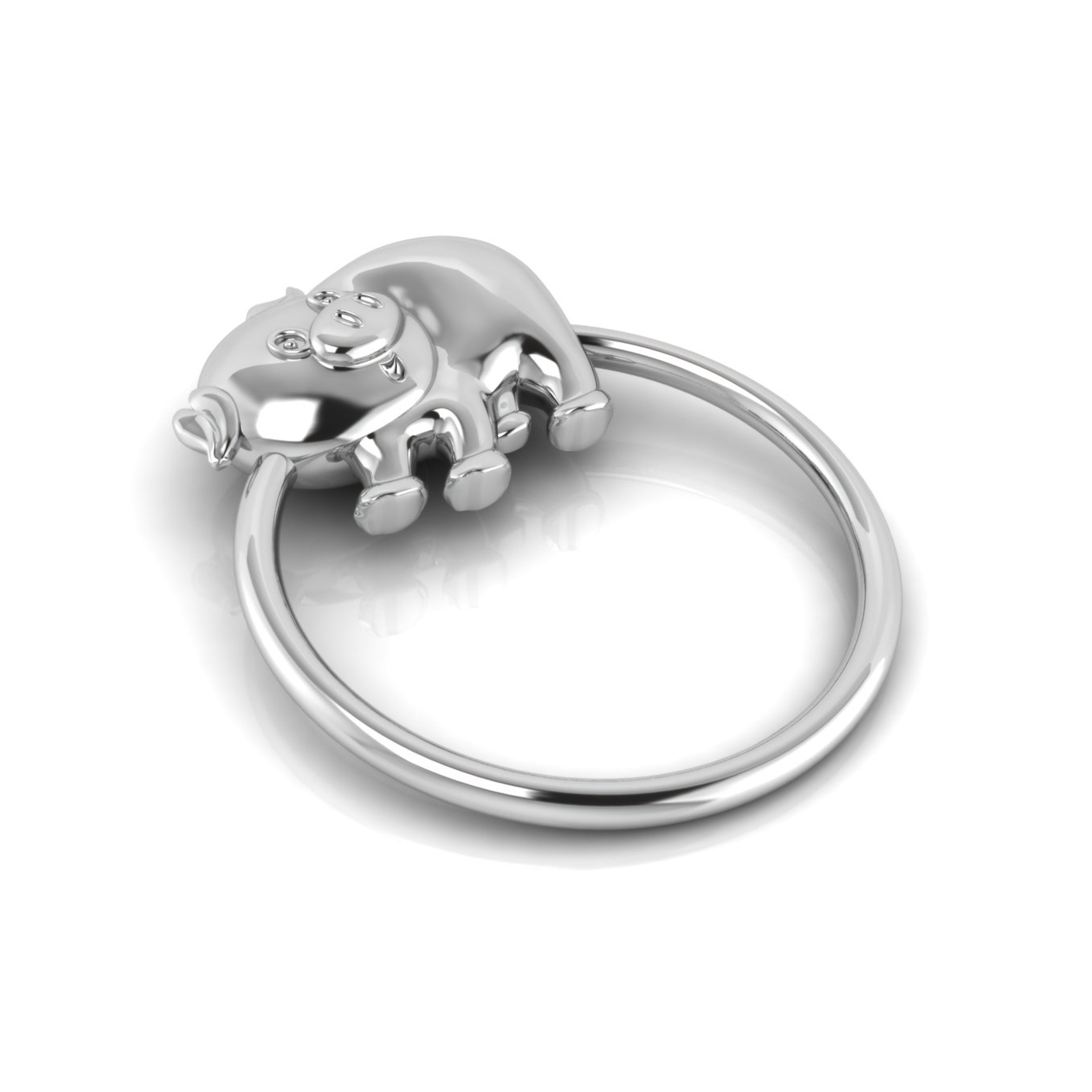 Piggy Ring-Engraveable