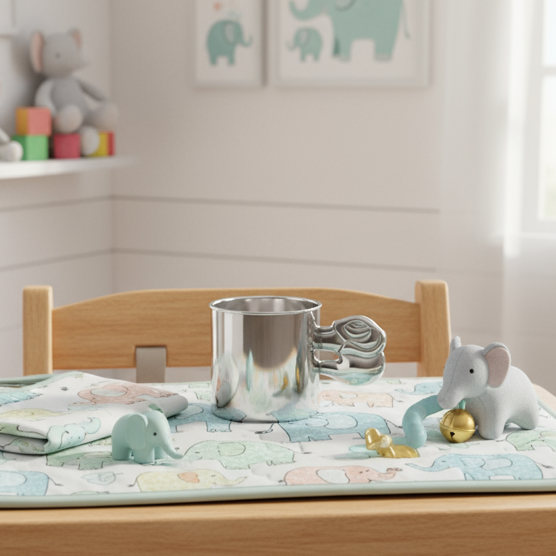 Classic Cup with Elephant handle-Engraveable