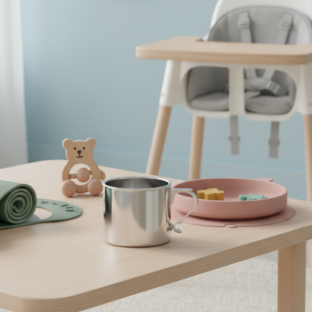 Classic Cup with Modern Handle-Engraveable