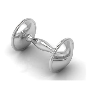 Plain Dumbbell Rattle-Engraveable