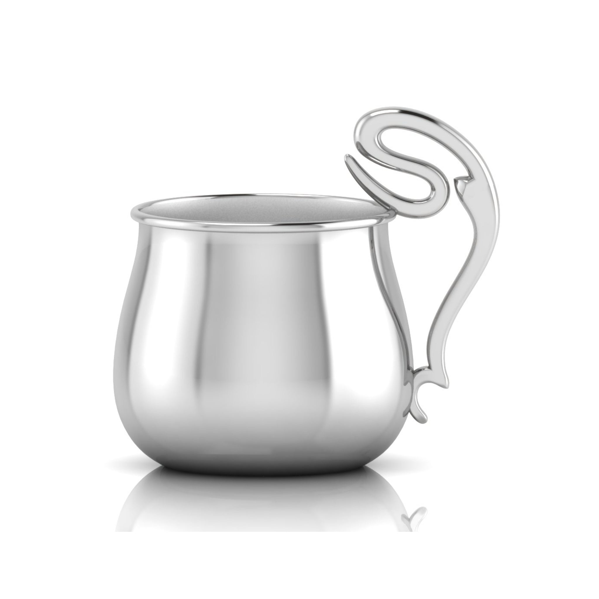 Bulge Cup with Curved Handle-Engraveable