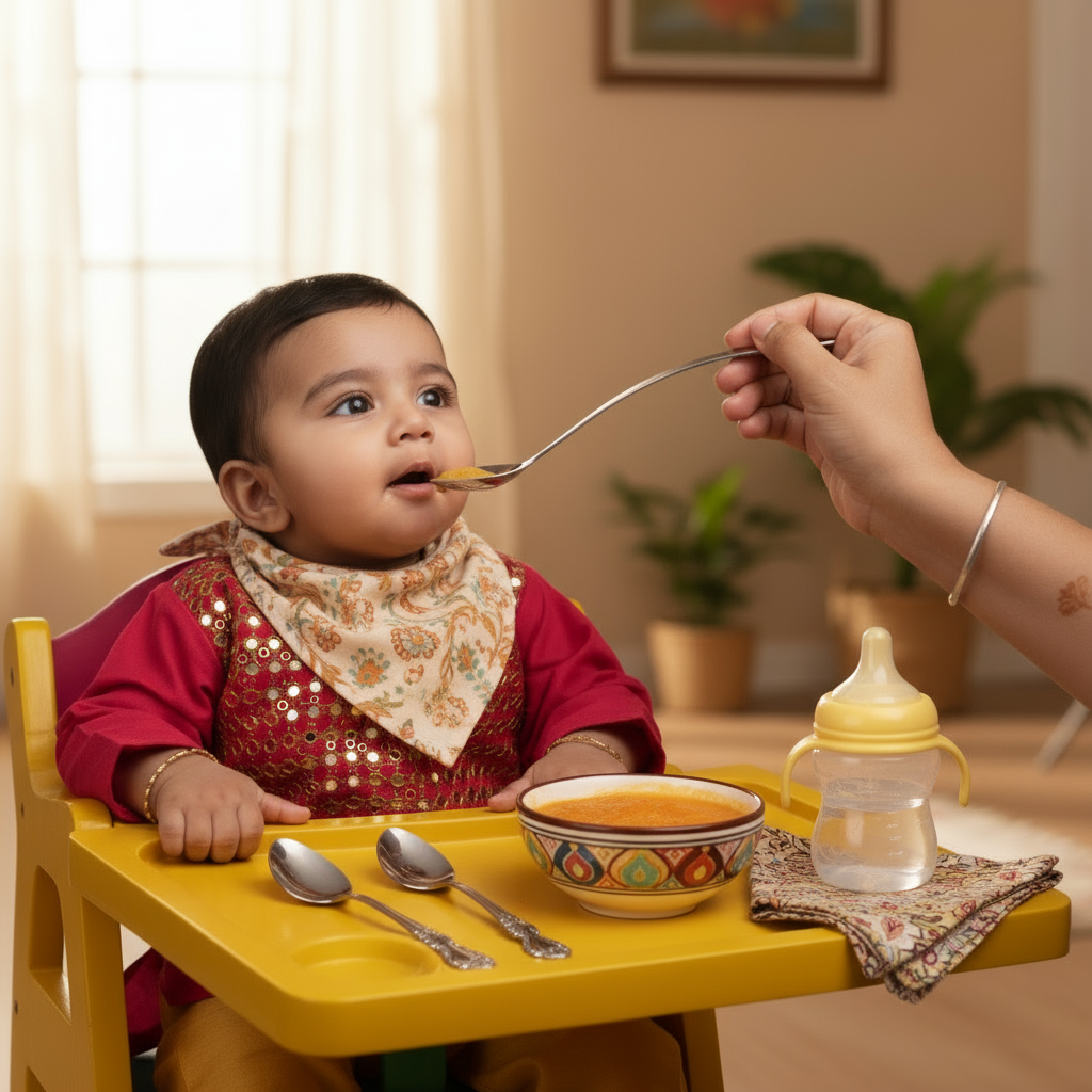 Plain Curved Feeding Spoon- Engraveable