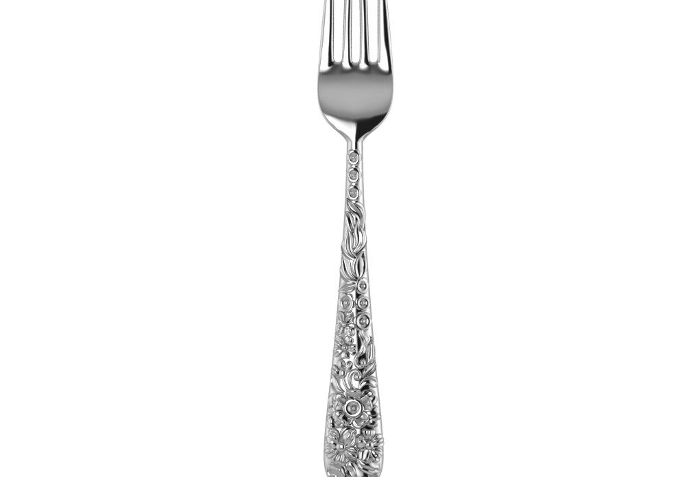 Sterling Silver Dinner Forks - The Rosa Collection