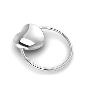 Heart Ring Rattle-Engraveable