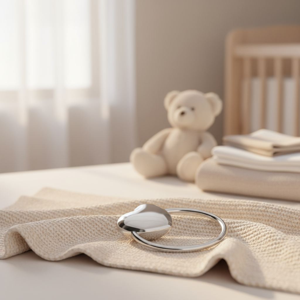 Heart Ring Rattle-Engraveable