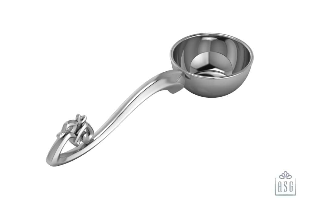 Silver Diya For Pooja - Single Dhoop Diya With Om Handle By Isvara Pooja Items