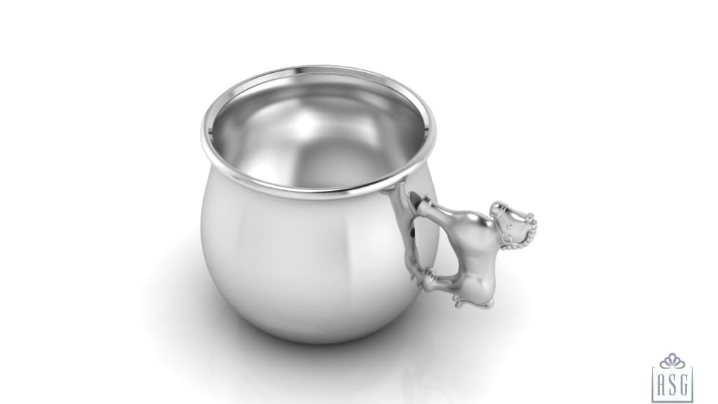 Silver Plated Horse Baby Cup