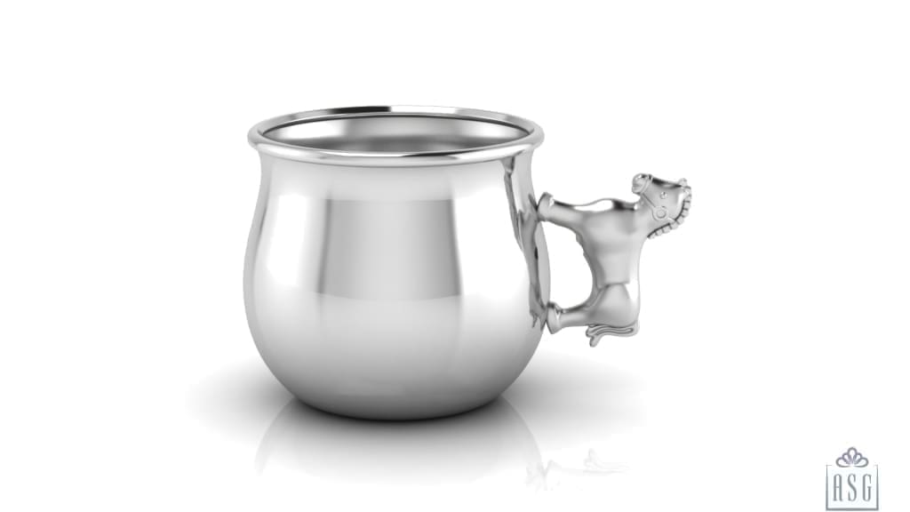 Silver Plated Horse Baby Cup