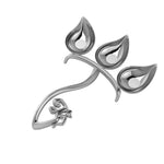 Silver Plated Om Three Diya For Puja - Isvara Pooja Items