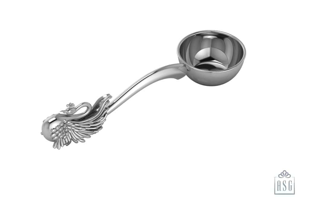 Silver Plated Peacock Dhoop Diya For Puja - Isvara Pooja Items