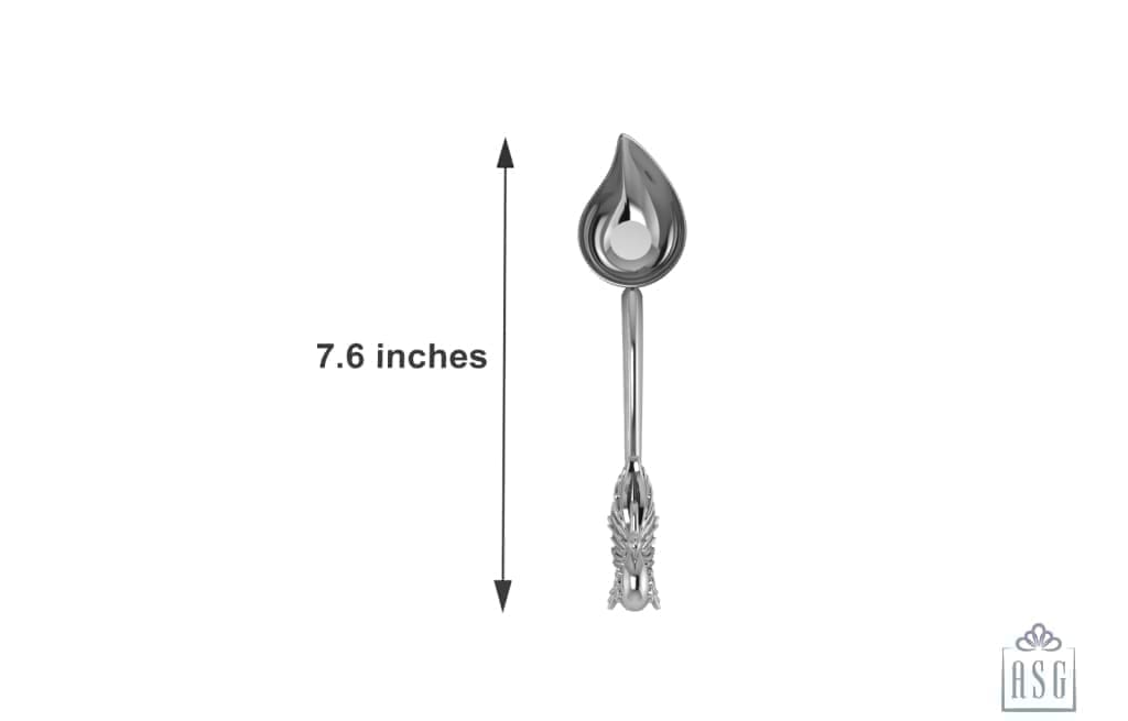 Silver Plated Peacock Single Diya For Puja - Isvara Pooja Items