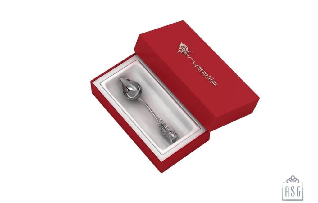 Silver Plated Peacock Single Diya For Puja - Isvara Pooja Items