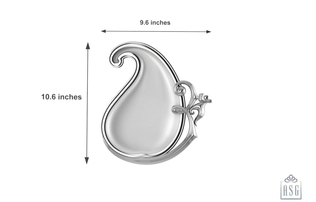 Silver Plated Puja Plate / Thali - Isvara Pooja Items