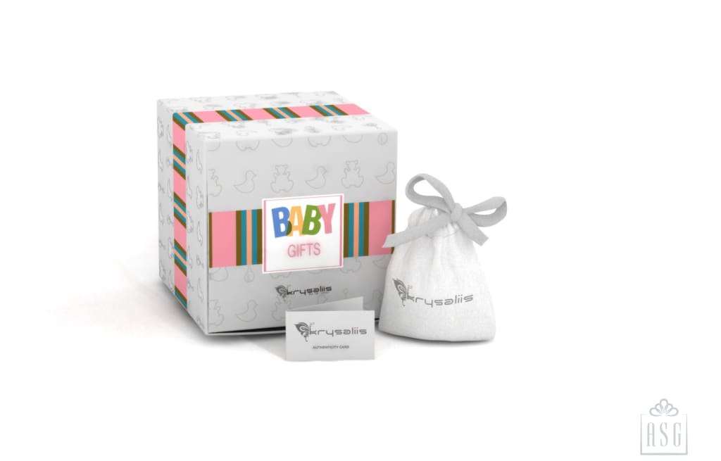 Silver Plated Star Baby Box