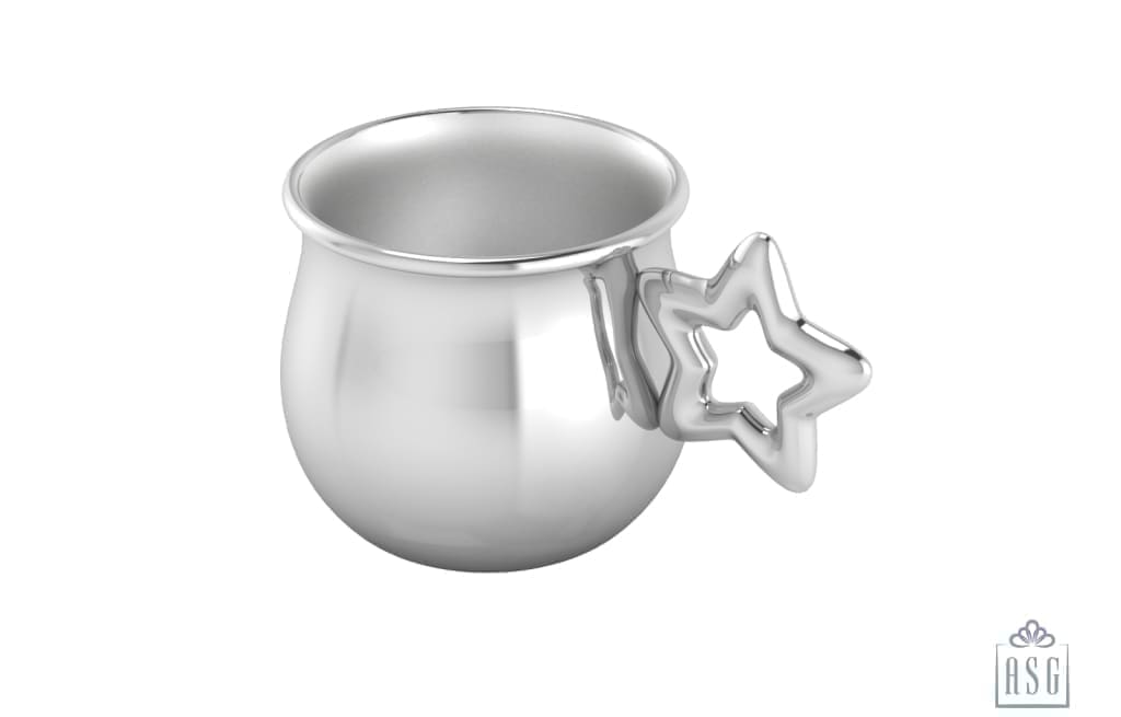 Silver Plated Star Baby Cup