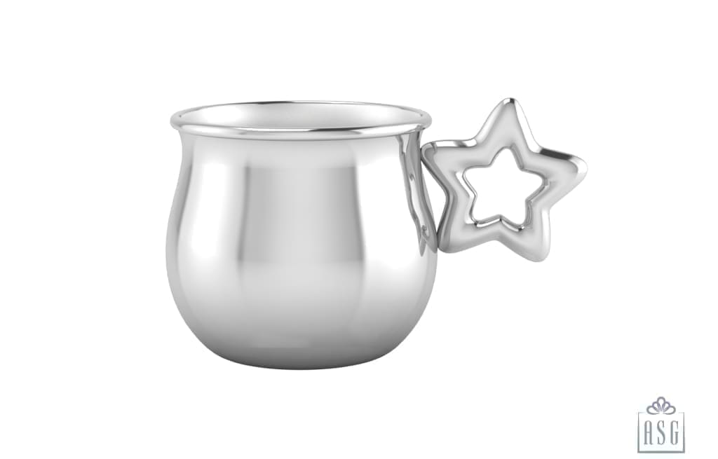 Silver Plated Star Baby Cup