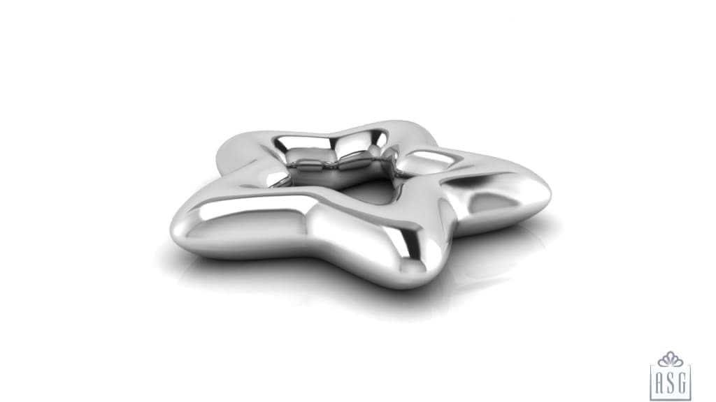 Silver Plated Star Baby Rattle