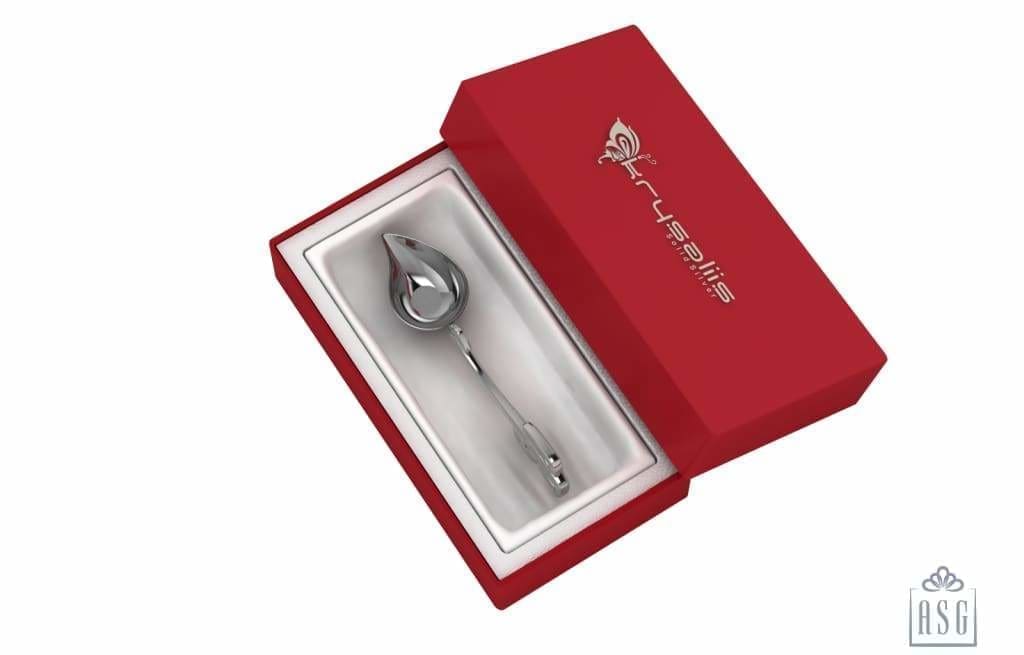 Silver Plated Swastik Single Diya For Pooja - Isvara Pooja Items