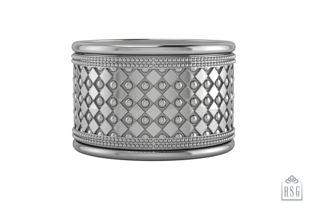 Silver Plated Tubulaire Napkin Ring Pair