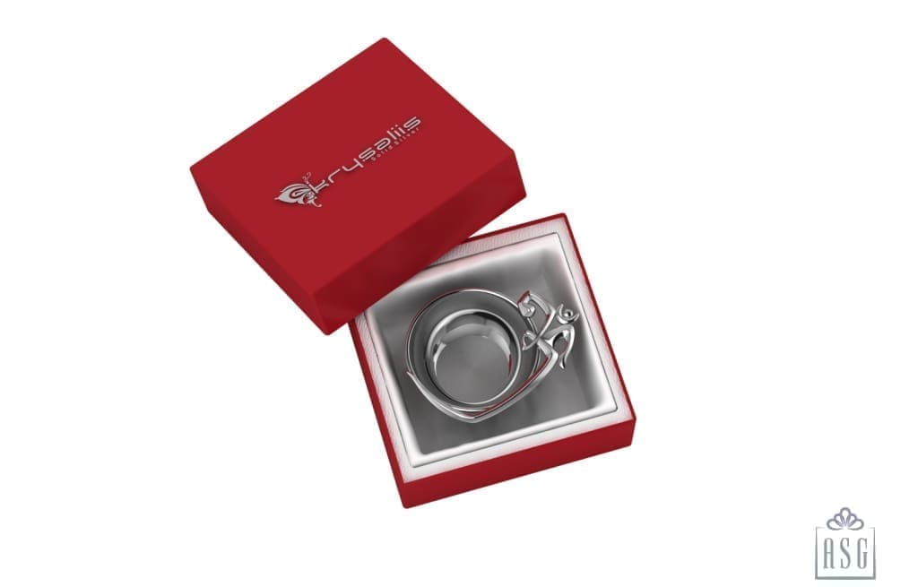 Silver Puja Bowl - Om Collection By Isvara Pooja Items